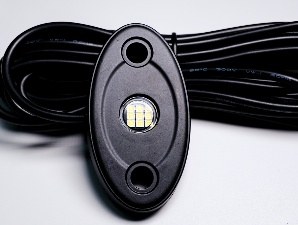 9 LED white rock light pod